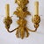 Baroque Two-Arm Appliques in Gold Color with Floral Decoration, Set of 2 For Sale - Image 3 of 10