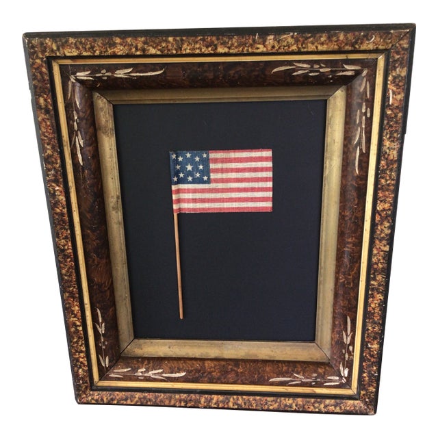 Antique 13 Star American Flag in a Medallion Pattern 1910- 1926 For Sale