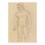 1990s Ron Yrabedra Muscular Male Nude Drawing For Sale