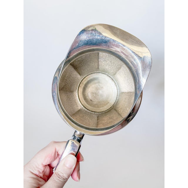 1930s Hammered Nickel Silver Pitcher, Homan Plate W.m. Mount Usa For Sale - Image 12 of 17