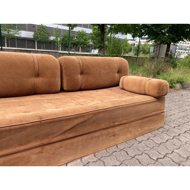 Vintage Brown Daybed Sofa, 1970s For Sale - Image 11 of 17