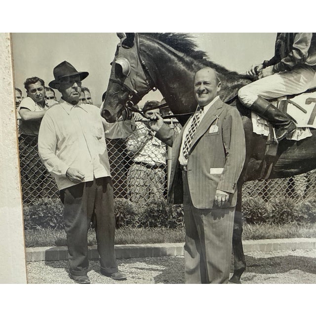 Vintage 47 Original Bert Morgan Teaneck Aqueduct Horse Racing Jockey Photograph For Sale - Image 9 of 13