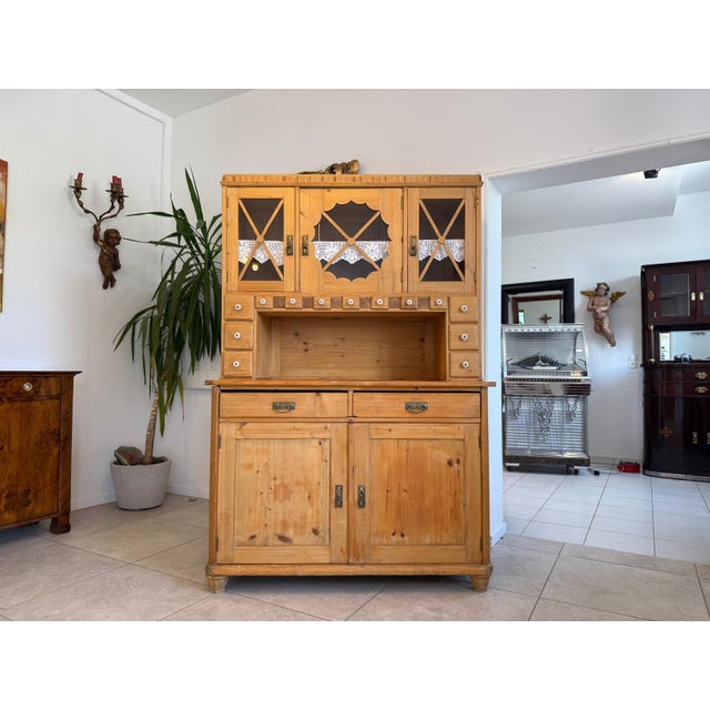 Art Nouveau Natural Wood Cupboard, 1890s For Sale - Image 13 of 13