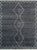 5x8 Talia Moroccan Charcoal Geometric Modern Hand Knotted Wool Carpet Rug For Sale