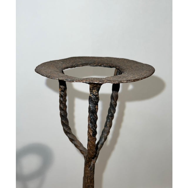 Black Wrought Iron Landiers. French. 18th century - a Pair For Sale - Image 8 of 12