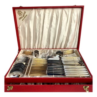 Vintage Flatware Cutlery Set from Fürst Besteck Solingen, 1960s, Set of 68 For Sale