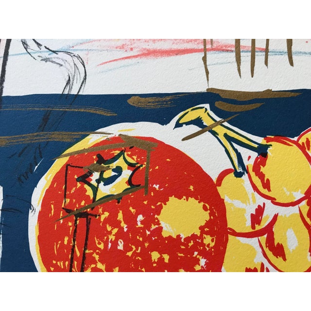 Abstract 1990s Abstract Cityscape Signed Lithograph by Catalan Artist Carlos Pazos For Sale - Image 3 of 7