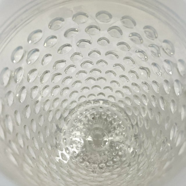 Transparent Set of Six Vintage Hobnail Juice Glasses For Sale - Image 8 of 10