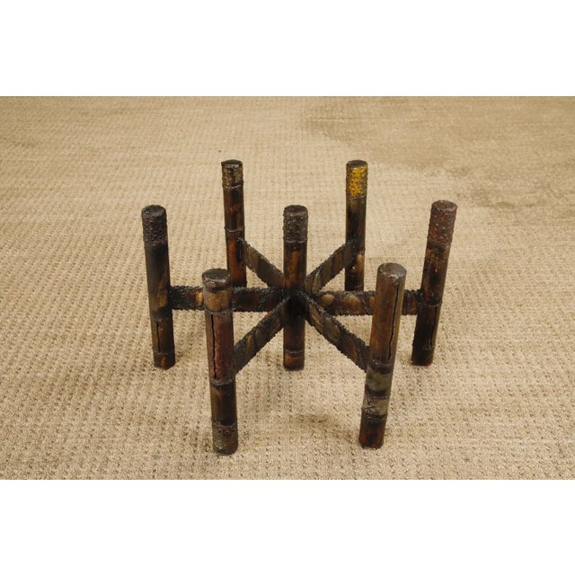 1970s Paul Evans Brutalist Cocktail Table in Patinated Steel and Bronze, C. 1970 For Sale - Image 5 of 16