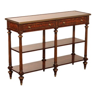 Theodore Alexander Regency Style Mahogany 'The Georgian Three Tier Console' For Sale