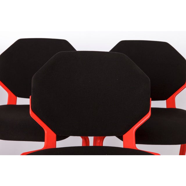 Set of 4 space age stacking chairs by fröscher, germany, 1980s–1990s – design by hartmut s. Engel (if design award 1988) a...