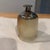 Beautiful vintage onyx table lighter with a flared base. Handmade in Italy in the 1970s. Works.