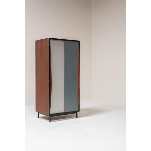 Mid-Century Modern Wardrobe Cabinet by Willy Van Der Meeren, Belgium, 1950s For Sale - Image 6 of 15