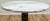 Mid 20th Century Vintage French Style Round Marble Top Brass Filigree Side Table For Sale - Image 5 of 6