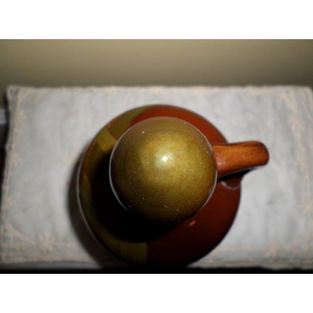 Rare Antique Rookwood Pottery Signed Frederick Rothenbush Corn Design Jug For Sale - Image 10 of 11