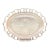 Vintage Pink Anchor Hocking “Old Colony” Lace Edge Depression Glass Serving Platter For Sale
