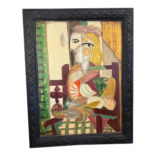 Modernist Italian Vintage Cast Wall Panel Art Piece For Sale