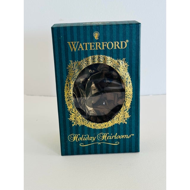 1990s Waterford 1997 Nostalgic Collection Santa's Warm Wishes Ornament W/ Box For Sale - Image 5 of 5