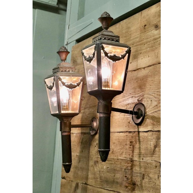French Empire Style Brass Wall Lights, Set of 2 For Sale - Image 6 of 8