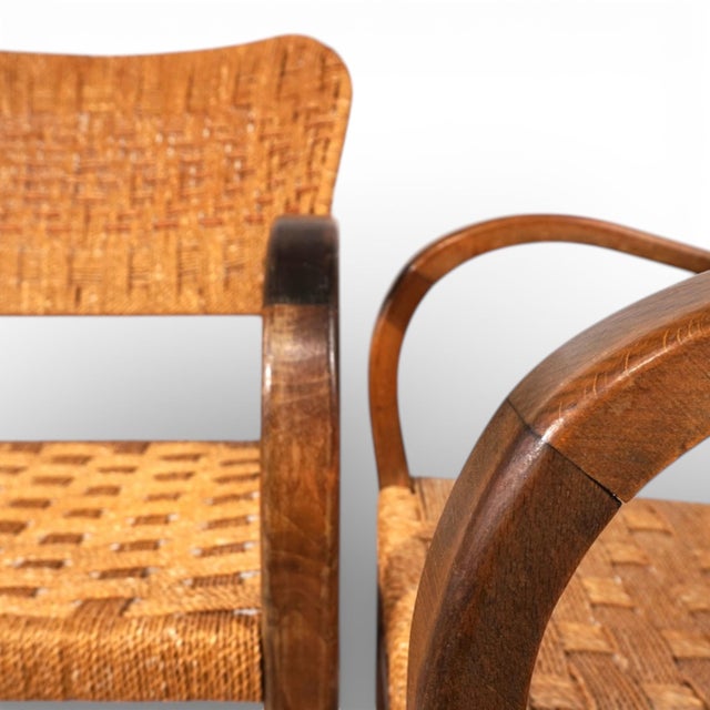Bauhaus Rope-Weave Chairs from Erich Dieckmann, 1930s, Set of 2 For Sale - Image 10 of 18