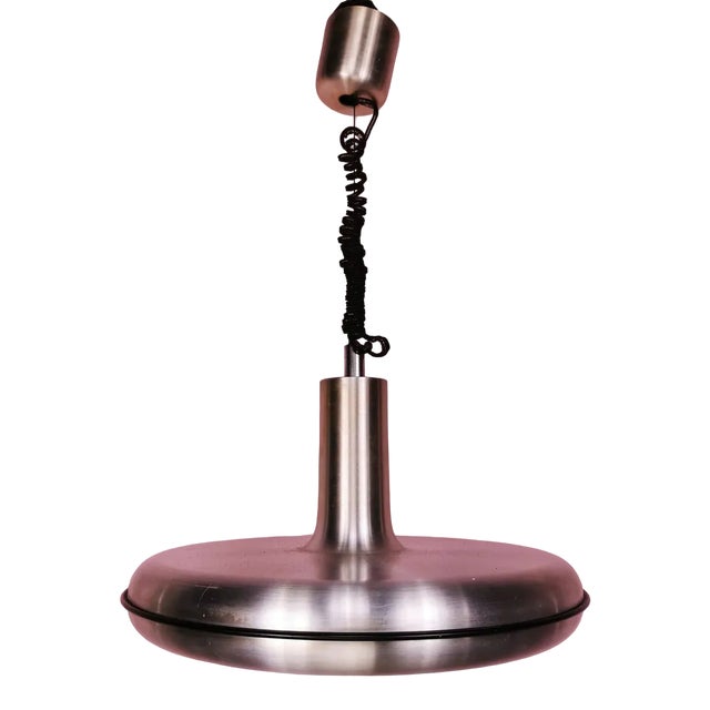 Vintage Space Age Aluminum Pendant Light, 1970s For Sale