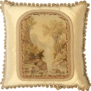19th Century French Aubusson Pillow For Sale