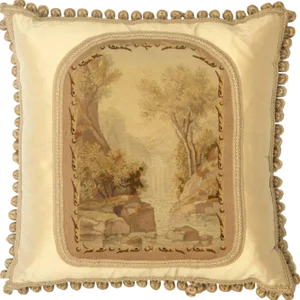 19th Century French Aubusson Pillow