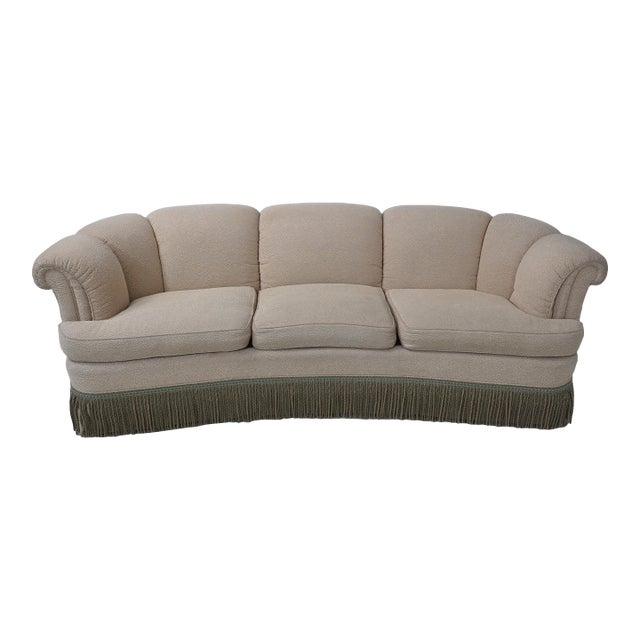 Kindel Grand Rapids Crescent Upholstered Sofa For Sale