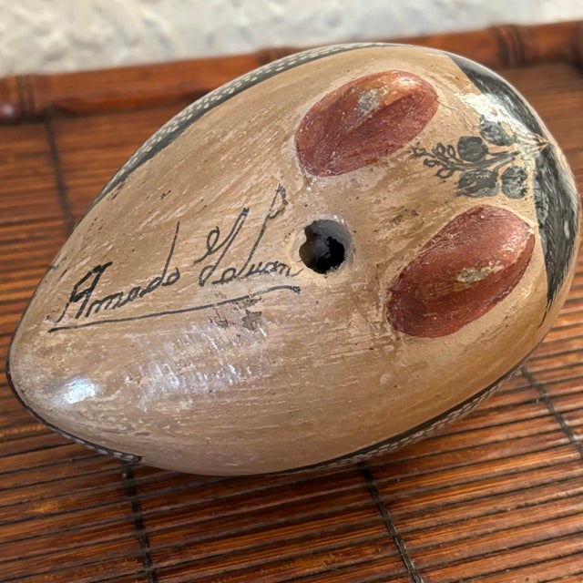 Antique Mexican Tonalá Quail Bird by Amado Galván For Sale - Image 10 of 11