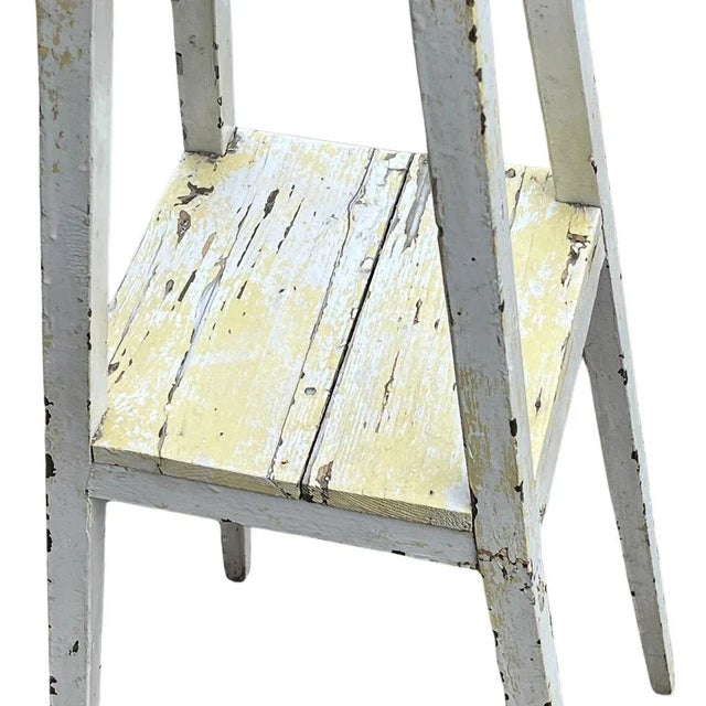 Farmhouse Vintage Wooden Flower Stand For Sale - Image 3 of 7