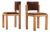 Pair of French Brutalist Oak Side Chairs With Adjustable Tilting Backs, C 1960 For Sale