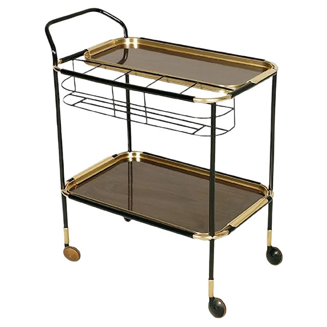Formica & Metal Bar Cart from MB Italia, 1960s For Sale