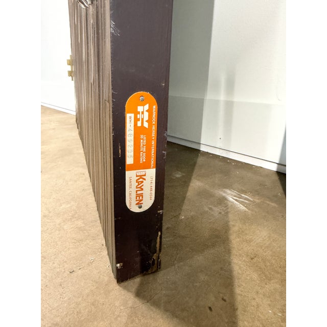 Wood Monumental Kaylien Lustr-Metl Bronze Sunburst Double Doors For Sale - Image 7 of 15