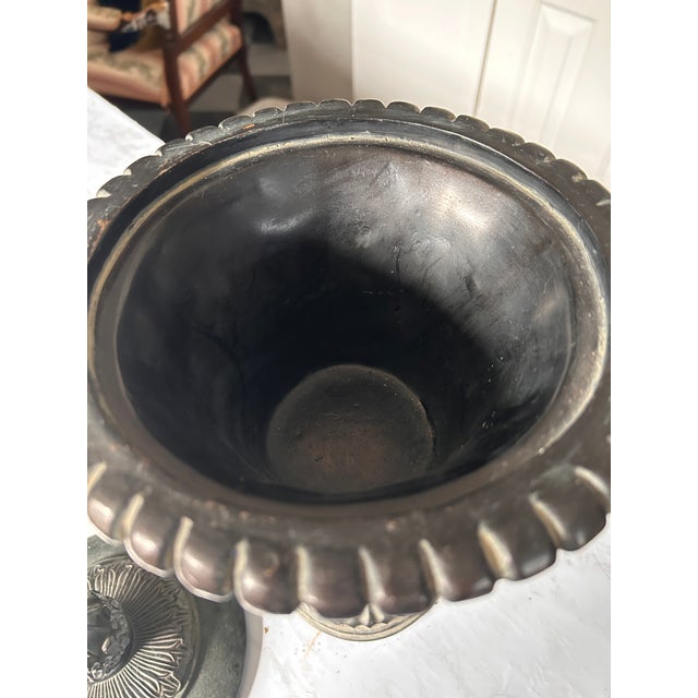 Stone Early 20th Century Cast Stone Black Garden Ornament Rococo Revival For Sale - Image 7 of 10