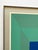 Josef Albers Josef Albers Vintage 1971 Limited Edition Hand Signed " P-Blue " Framed Mid Century Modernist Exhibition Silkscreen Print For Sale - Image 4 of 18