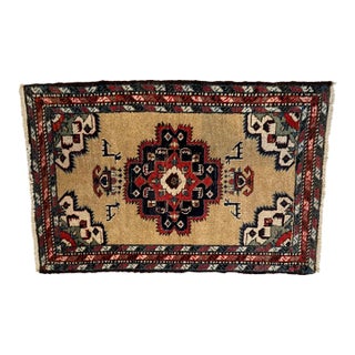 Antique Persian Heriz, 2'5" X 3'8" For Sale