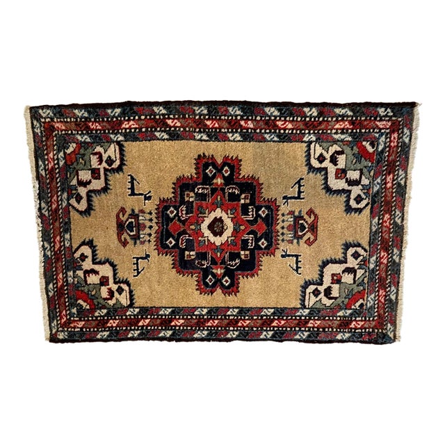 Antique Persian Heriz, 2'5" X 3'8" For Sale