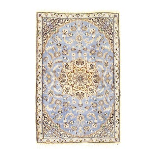 Pasargad DC Fine Hand Knotted Silk & Wool Rug For Sale
