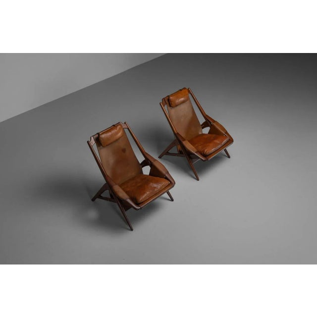 Hunting Chairs by W.D. Andersag for Piacenza, Italy, 1959, Set of 2 For Sale - Image 9 of 18