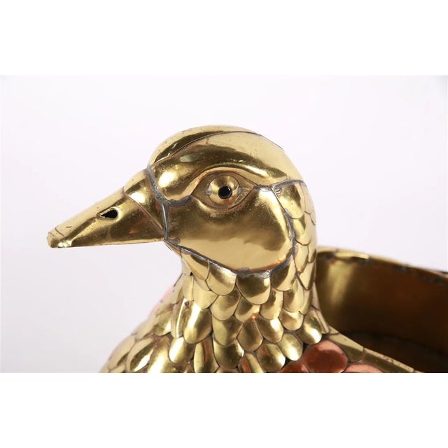 Mexican Sergio Bustamante, Welded Duck Planter Sculpture For Sale - Image 3 of 7