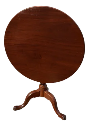 Antique English Mahogany Queen Anne Tilt Top Tea Table, Circa 1800–1820s