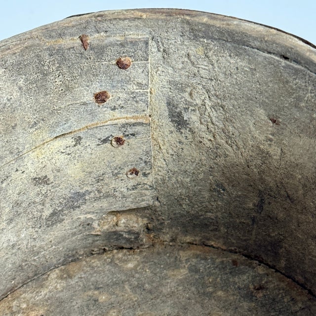 Antique Primitive Wood & Iron Hand Made Bushel Measure Container For Sale - Image 10 of 11