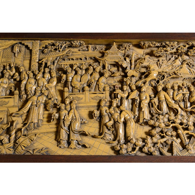 Wood Carved Chinese Coffee Table For Sale - Image 7 of 7