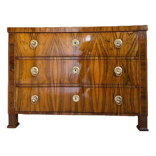 Biedermeier Chest of Drawers in Walnut For Sale