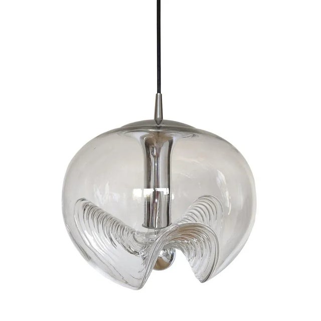 Glass Pendant Lamp Futura by Peill and Putzler, Germany, 1960s For Sale - Image 7 of 7