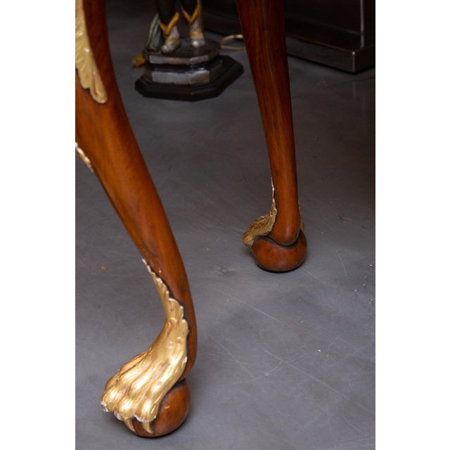 Regency Style Console Table With Gilt Decorations For Sale - Image 4 of 6