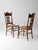 Antique Victorian Pressed Back Cane Seat Chairs Pair For Sale - Image 14 of 17