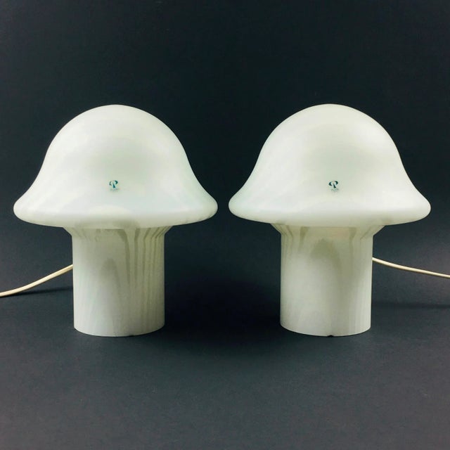 Peill & Putzler Striped Mushroom Table Lamp From Peill & Putzler, Germany, 1970s For Sale - Image 4 of 11