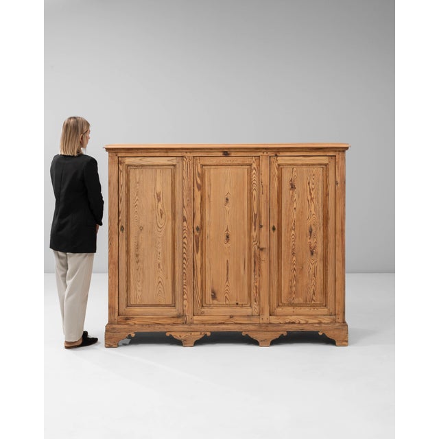 Mid 20th Century French Provincial Pine Three-Door Buffet For Sale - Image 18 of 18