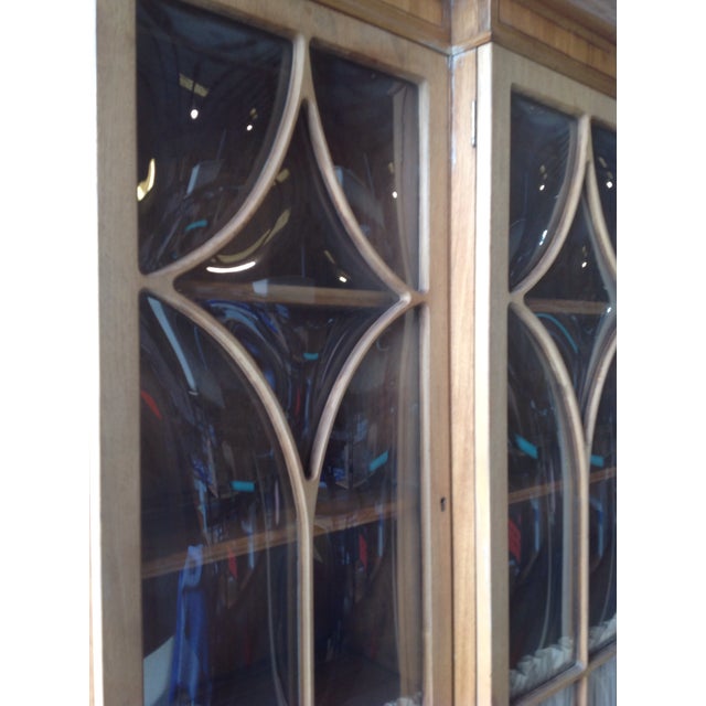 Outstanding cabinet with drop down Butler's desk – Rich green leather on the inside. Several unusual nooks and crannies....